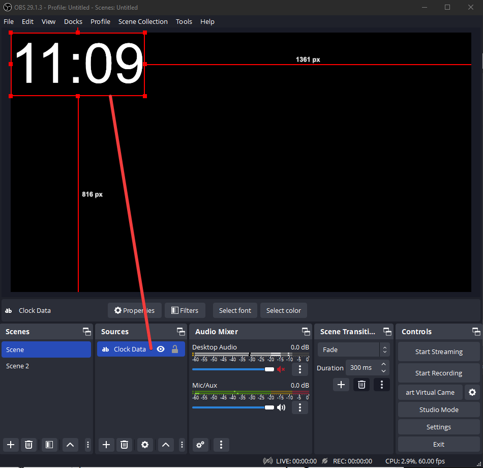 OBS Studio scoreboard data daktronics